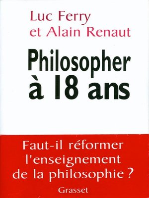 cover image of Philosopher à 18 ans